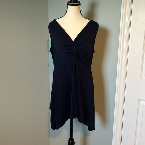 Strazzi Navy Knotted tank top - Size L - Picture 1 of 3